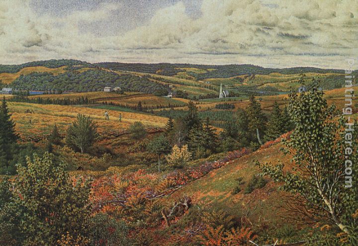 Long Pond, Foot of Red Hill painting - William Trost Richards Long Pond, Foot of Red Hill art painting
